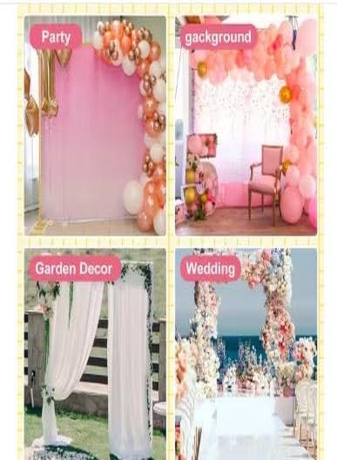 VinsPro SLNS Square Arch Balloon Decoration Stand | White PVC Frame | 6ft Height x 6ft Width | Durable Arch for Birthday, Anniversary, Party Decorations - Image 4